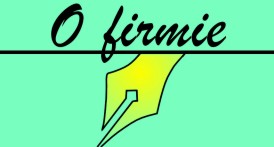 przycisk O firmie w kszta�cie pi�ra/stal�wki: informacje o firmie